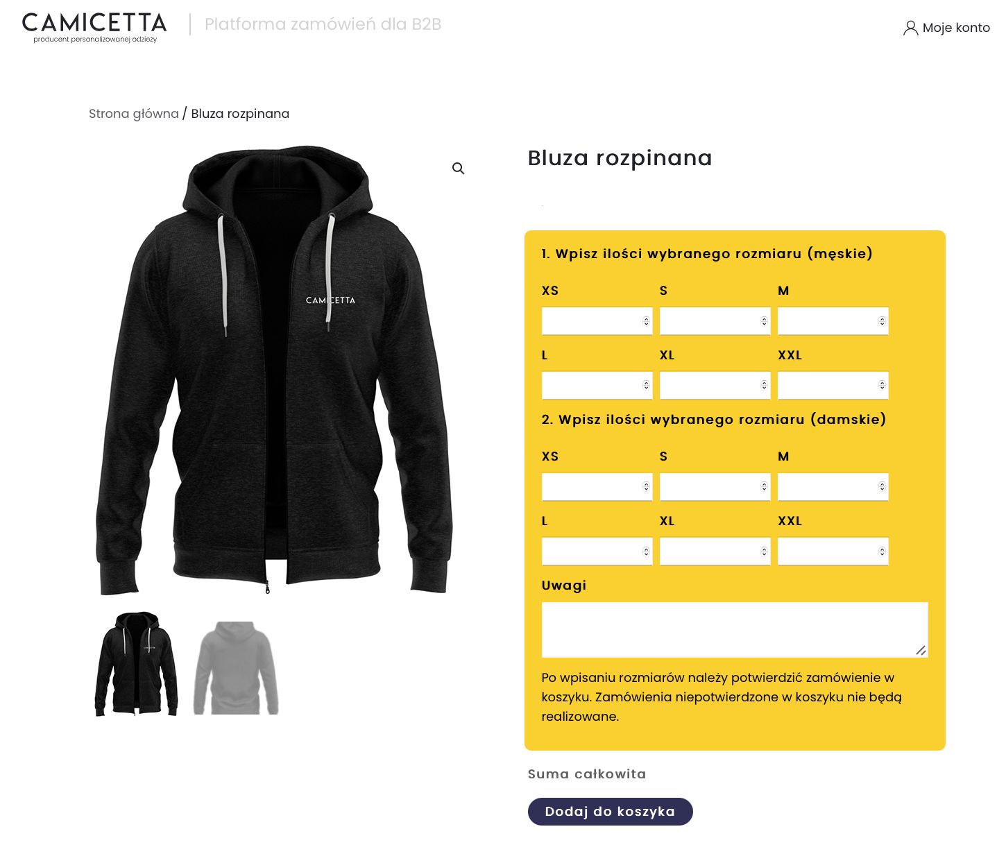 Sklep internetowy dla B2B